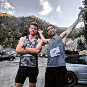 Bryce Eilenberg Instagram - Labor day for me was a 7 mile 4000ft race to the top of Mt. Baldy.  An angel at the top had the foresight to bring some beers for the finishers before we had to trek back down the mountain.  Road marathon legs unsurprisingly don't transition to mountain climbing legs within a week so I had to bequeath my head to head imaginary championship belt to @bpacker87, but the race was a lot of fun and had it's fair share of nice views.  Now I shall add some mileage for a nice 50k coming up in Oklahoma in October.  Pumpkins incoming! #mtbaldyruntothetop #mtbaldysummit #mtbaldy