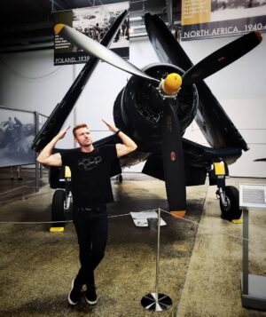 Bryce Eilenberg Instagram - I Vought I was a Corsair.  #voughtf4ucorsair  #heritageflightmuseum