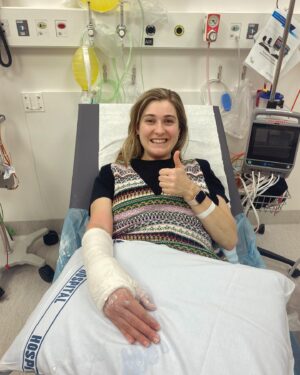 Brynley Stent Instagram - Hard launch of me and my broken wrist. We met in the winter of 2023 when I was writing at Shortland street and slipped on some wet grass while playing the fool 🤡. Huge thanks to the real nurse @_aliswan_ , and fake nurses at Shorty for looking after me after I fainted, and to all the actual medical staff at Waitakere and AKL hospitals for being legends even when royally understaffed. Loved the free nangs A  . Special shout out to my ride or die @chrisparker11 for being by my side the whole time and distracting me while two men literally pressed and pulled my wrist into place.