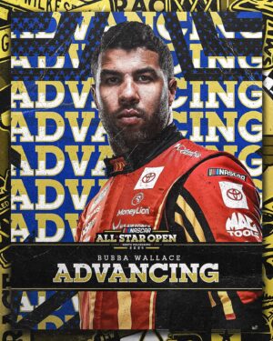 Bubba Wallace Instagram - See you in the big show, @bubbawallace! A second-place finish in the Open sends the @23xiracing driver to the #AllStarRace! #NASCAR