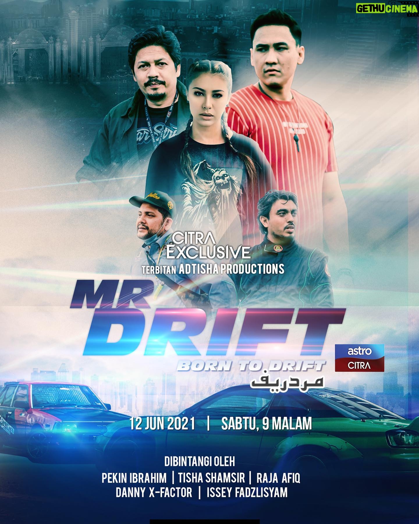 C. Kumaresan - 1.1K Likes - ❗6 HARI LAGI❗
.
Nantikan “MR DRIFT” Sebuah Telefilm Aksi terbitan ADTISHA PRODUCTIONS, Arahan C.Kumaresan, Akan Datang 12 JUN ini hanya di Astro CITRA EXCLUSIVE Saluran 108.
.
Anda juga boleh strim ‘MR DRIFT’ di Astro Go atau On Demand mulai 12 JUN ini.
.
“BOND TO DRIFT”
.
@c.kumaresan
@pekin7words
@adtisha_productions
@rajaafiqqofficial
@isseyfazlisham
@danianwa
@adamshadan
@matover_mo
@bullzai_bzr
.
#mrdrift
#bondtodrift
#astrocitraexclusive
#astrogo
#adtishaproductions