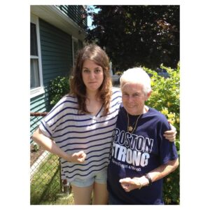 Caitlin McGee Instagram - On February 24th my Nana passed away. She was a devoted coach and avid fan of musical theater. She was a fierce woman and made the best lemon meringue pie I’ve ever had. She loved fancy clocks and thick wool sweaters. She loved being a Bostonian. I will never hear the Star Spangled Banner and not think of her. RIP 🤍