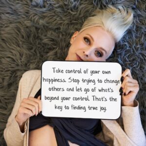 Caitlin V Instagram - Embrace control of yourself, release what you can't change, and discover happiness.