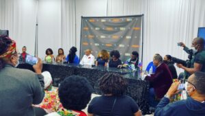 Caleb Rimtobaye Instagram - Miami Press conference @phma2020 last night . D day today for the awards la famille !!!
