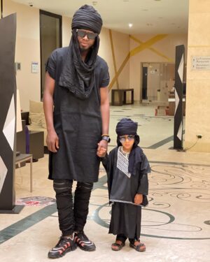Caleb Rimtobaye Instagram - The most cute boy in the world  made in Chad @brahim_adam_brahim & @abdo_officialll  #letchadaussi