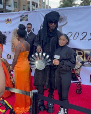 Caleb Rimtobaye Instagram - Red carpet Hollywood last night @hapawards