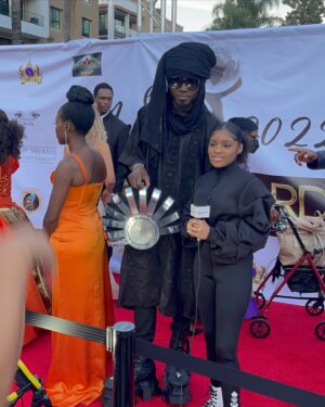 Caleb Rimtobaye Instagram - Red carpet Hollywood last night @hapawards