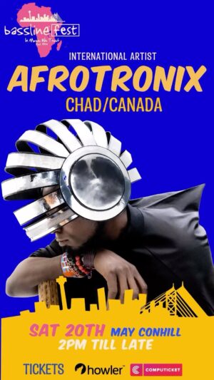 Caleb Rimtobaye Instagram - Performing at #BasslineFEST2023 on Saturday 20 May 2023 we have AfrotroniX. @afrotronix.beat is an ode to modern life, presented in a show that intertwines music with impressive visuals, supported by afro-urban choreographies created by the famous Chadian guitarist Caleb Rimtobaye who has collaborated with several international artists.

Early Bird Tickets available on Computickets and Howler. 🎫Link in bio.