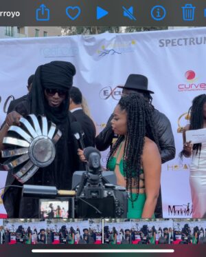 Caleb Rimtobaye Instagram - Red carpet Hollywood last night @hapawards