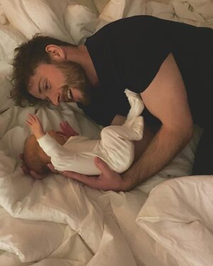Callum Kerr Instagram - One week in - still the best thing ever #daddy