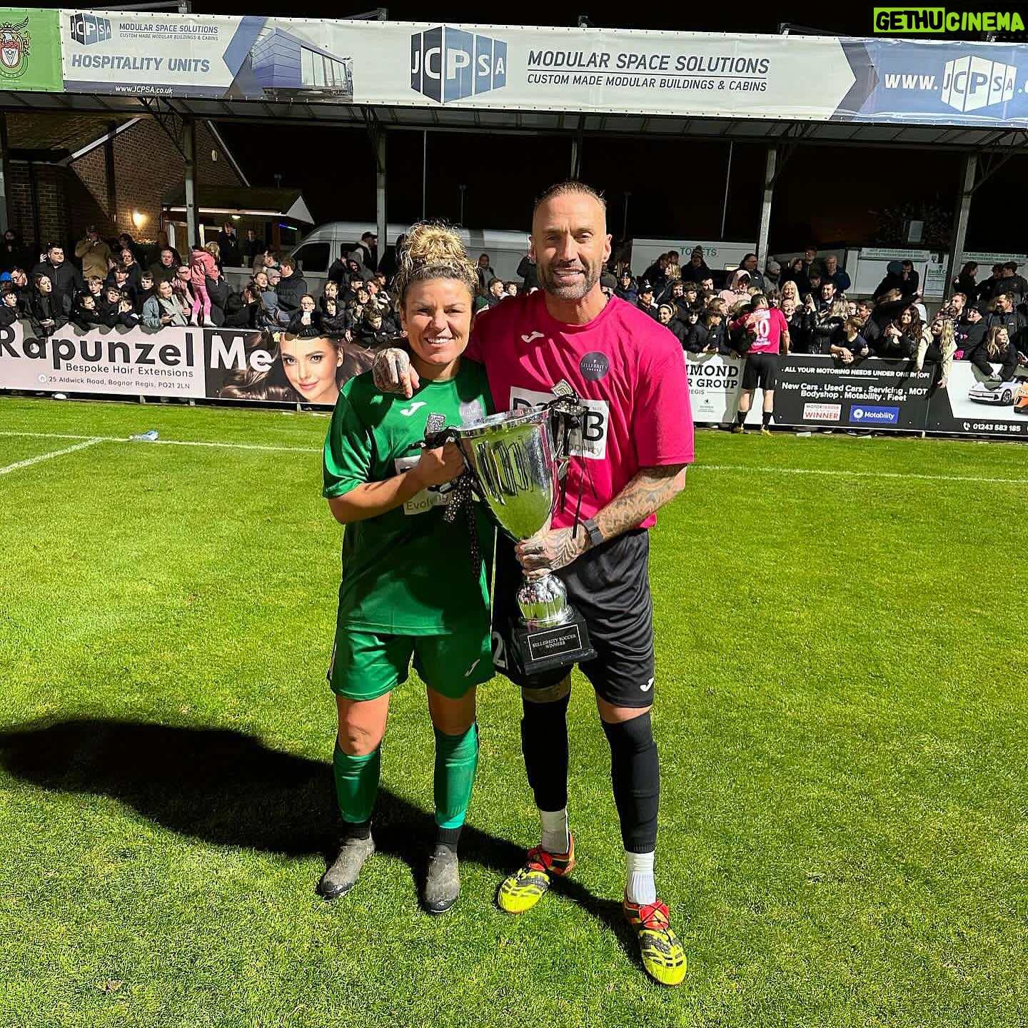 Calum Best - 1.2K Likes - What a brilliant game and turn out , back playing with @sellebrity_uk last night at @bognorregistownfc in aid of @myshiningstaruk ! Thanks to all who came down 🤝❤️
