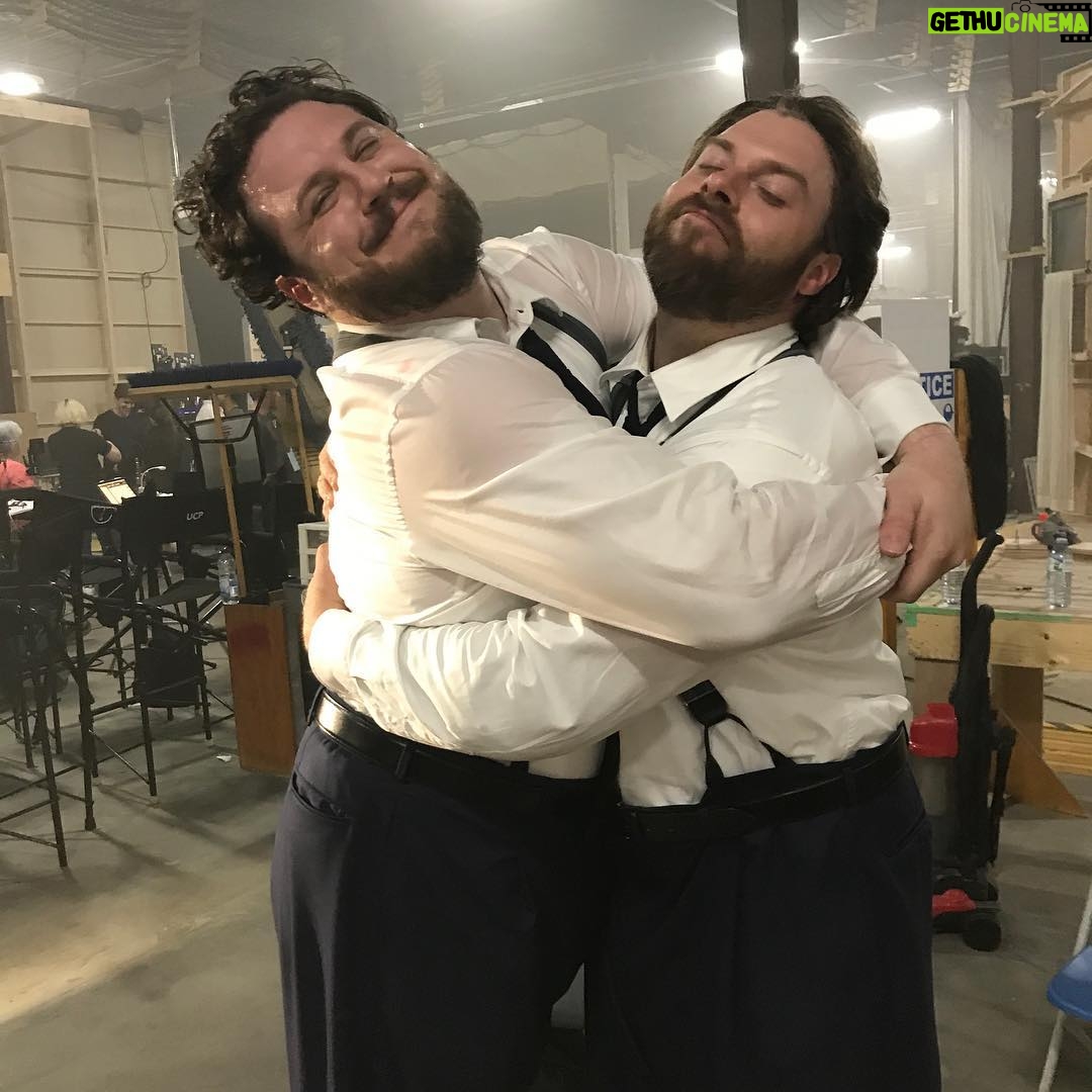 Cameron Britton - 13.6K Likes - Twinsies! My stunt double was incredible. Thanks for making me look good bro. @kevankase made me have to step my game up, cause he can move for a big guy! #umbrellaacademy #netflix #hazel #stunt #twinsies
