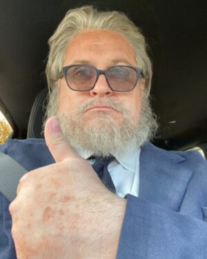 Cameron Britton Instagram - Watch out, people. Season Two is stressful. #umbrellaacademy #season2 #turnyourhairgrey #netflix #hazel #hazelclaus