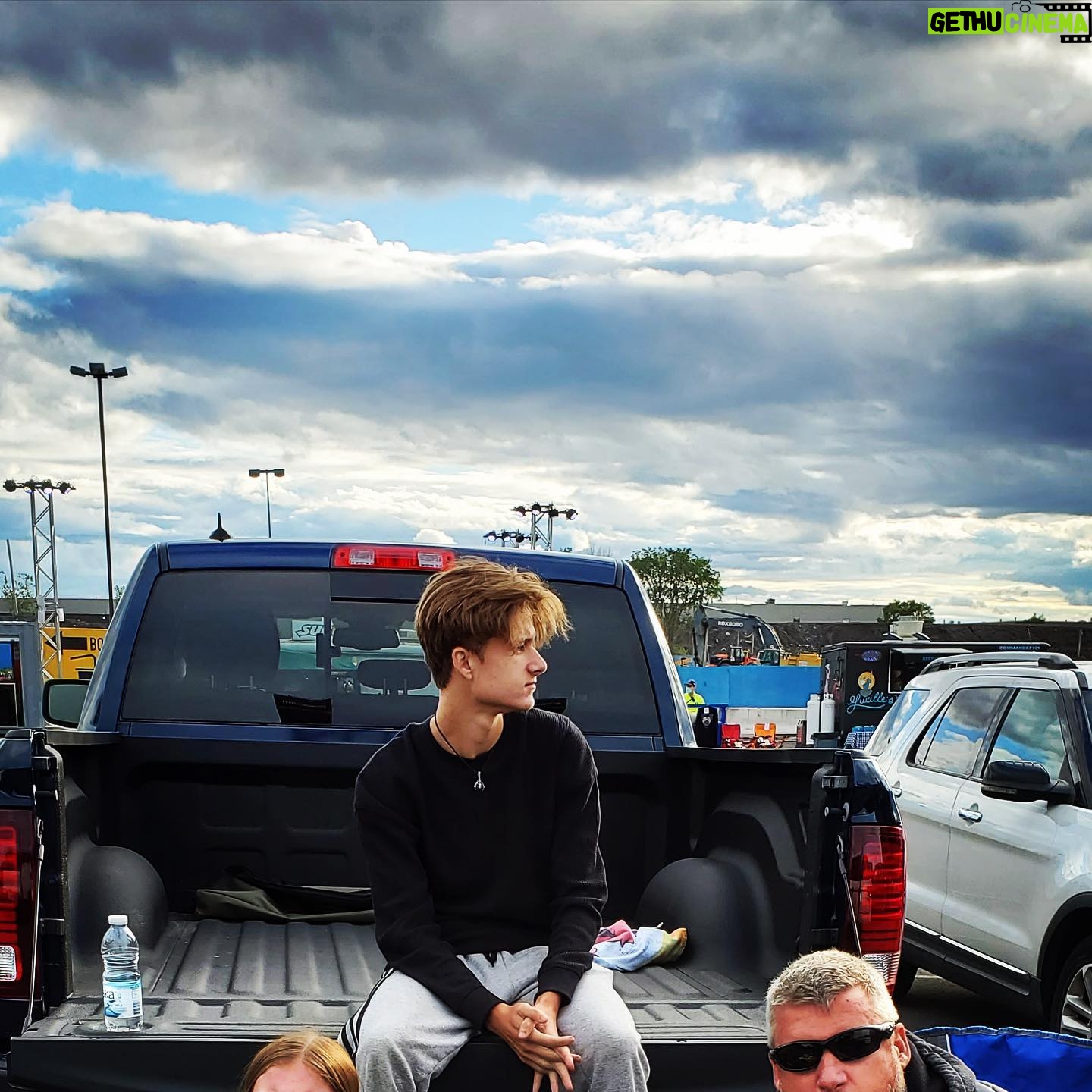 Cameron Brodeur - 130.6K Likes - Drive-in featuring my Dad’s new pickup🚘 #donttouchmytruck