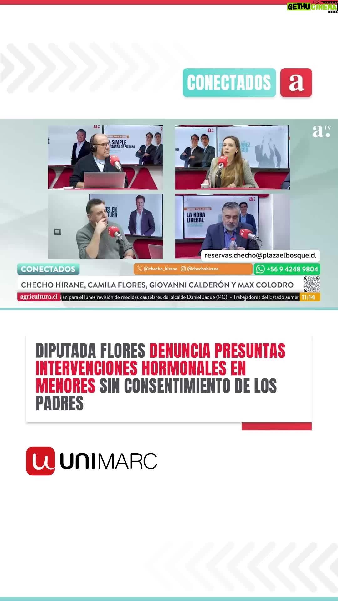 Camila Flores - 395 Likes - 📌 Durante su participación en #ConectadosenAgricultura, la diputada Camila Flores afirmó haber recibido denuncias anónimas sobre supuestas intervenciones hormonales en niños, algunas de las cuales calificó como "castraciones químicas".
👉🏻 Según la parlamentaria, estas intervenciones estarían ocurriendo sin el consentimiento de los padres y serían más de 3.000 niños que estarían actualmente en estos programas de "acompañamiento”.
📡 Escucha el programa de lunes a viernes a partir de las 11:00 horas en la señal 92.1 FM o en nuestro canal de YouTube Agricultura TV.