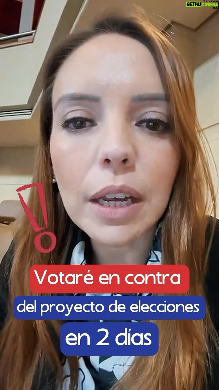 Camila Flores - 1.9K Likes - ‼️ ¡Votaré en contra del proyecto de elecciones en dos días! ‼️