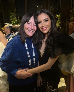 Camila Pinzón Instagram - What a heart warming moment to receive a hug from our president Ms Julia Morley CBE: the woman who created the beauty with a purpose philosophy, the woman who has enlightened the life of thousands of people and shaped their future into a brighter one, and the woman who embodies compassion, sympathy and solidarity.
Thank you for being a leader and an inspiration for everyone to become an agent of change and a positive leader within our communities.
I am deeply grateful with life and with @missworld for allowing me to live this experience and also to become part of the BWAP movement 💚
-
Un momento que me lleno bastante el corazón: recibir un abrazo de nuestra presidente la Sra Julia Morley CBE: la mujer que creó la filosofía de belleza con un propósito, la mujer que ha iluminado la vida de miles de personas y cambiado su futuro para que sea mas brillante, y la mujer que encarna la compasión, simpatía y solidaridad.
Gracias por ser una líder y una inspiración para convertirse un agente de cambio y un líder positivo en la comunidad. Eternamente agradecida con @missworld por permitirme vivir esta experiencia y hacer parte del movimiento de belleza con propósito 💚.
Thank you @dmondemembersclubnewdelhi for this joyful evening. #missworldatdmonde .
For all the latest news follow @missworld official instagram
#missworld
#missworld71
#71mw
#india
#beautywithapurpose #bwap
-

Miss World Colombia - @missmundocolombia