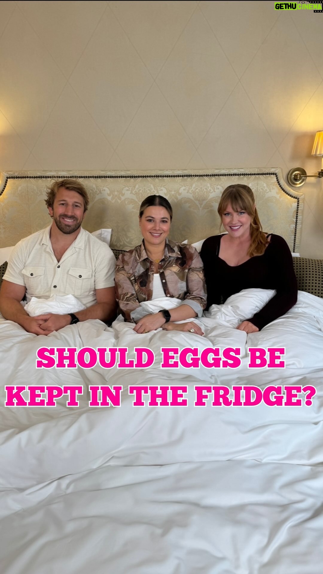Camilla Kerslake - 3 Likes - Should eggs be kept in the fridge?? 🍳 This is just one of the important topics discussed on tomorrow’s season 10 finale episode with my fav couple @camillakerslake and @chrisrobshawrugby!
The three of us jumped into bed and truly put the world to rights! We discuss the truly interesting link between food and both their careers, Camilla’s pregnancy cravings and Chris’s love of wine, which sees him pair it with my favourite snack of all time!!! Full episode out tomorrow, available everywhere! ❤️