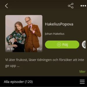 Camilla Thulin Instagram - På helgen när jag går långa hundpromenader brukar jag lyssna på dessa två underhållande och informativa poddar HakeliusPopova med @johanhakelius och @susannapopovasweden och Avlyssnat på bord 28 med @viggocavling och @defaireclaes ett tips till dig som liksom jag gillar lite skvaller, politik, kultur och annat tjafs. Finns där poddar finns.
#podd 
#poddar