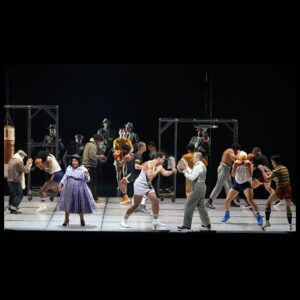 Camille A. Brown Instagram - #FBF We opened @terence_blanchard Champion at @metopera on Monday! I am very honored to return to The Met for my 3rd opera! Porgy & Bess (2019), Fire Shut Up In My Bones co-directed with James Robinson (2021) and now Champion (2023). I went to high school across the street @lagalumniandfriends (LAG!) and never imagined that my work would be shown on The Met stage! I am very honored and thankful for the opportunity to delve into the world of opera. A very special thank you to Peter Gelb and James Robinson for inviting me to be a part of The Met family. Thank you to Peter and Dodie Kazanjian (Director of Gallery Met) for hanging my portrait (by @drillboney Jim McKeon) in the Founders Hall! Check it out when you come to the show!!! Thank you James Robinson and Terence Blanchard for your spirit and encouraging words throughout the process! It’s always a pleasure being in the room with you both! Thank you for believing in me! Shouting out @rickeytripp (Associate Choreographer) and @maleek_washington (Assistant Choreographer) to the rafters!!! Thank you for your love, support, and teamwork. Love you both so much. Congratulations to the creative team, @metoperachorus @metoperaballet @metoperaactors @metoperastagemanagers and everyone who contributed to this show. 
My grandma used to listen to operas on the radio. It was one of her favorite things to do. Every time I step into The Met building I think of her and the love she had for the art form. Lifting up my grandma today and always. Champion runs until May 13th! Check out the HD performance on April 29th! 

Styled by @jakesokoloff 
Make up by @harristevenb 
Dress: Aggi (@aggi_pl)
Shoes: Alexandre Birman (@alexandrebirman)
Earrings: Elizabeth Cole (@elizabethcolejewelry)

Photos 1-3 by @gettyimages 
4 and 5 by @olivier.medus 
6-10 Ken Howard/The Met Opera