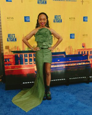 Camille A. Brown Instagram - HAPPY OPENING to the cast, creatives, and crew of @hellskitchenbway !!! It has been a thrilling ride since joining the team in 2022. It was a dream choreographing to the music of the brilliant @aliciakeys !!! A very special thank you to Alicia, Michael Greif, and @saymorediaz for inviting me to be a part of the team. I am so thankful for the opportunity to put all that I love and know about growing up in NYC into HK and on a Broadway stage. NYC is soul, swag, and heart, and I’m proud to call it my hometown and the place that shaped me. 

A very special THANK YOU to @bishme_cromartie for this beautiful look!!! It felt amazing wearing your pieces!!!

Shout out to @rickeytripp @kamilleupshaw @sfaithb2 and @nasha415- and @maleek_washington for being there in the beginning. Thank you for your love, laughter, spirit, and heart. We had a time! 

Believe in your dreams, believe in speaking into existence the things you want to achieve, and in all things- DO YOU! 

QUEENS, NYC- ALL DAY, EVERY DAY! 

Styled by @jakesokoloff 
Make up by @harristevenb 

Pic 1 @jalengregoryphoto
Pic 2 & 3 Michaelah Reynolds
Pic 4 Andy Henderson