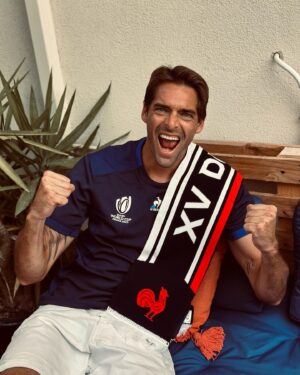 Camille Lacourt Instagram - Ce soir et jusqu’au bout derrière nos guerriers bleus ! #Teamfrance 🇫🇷 🐔 

@lecoqsportif