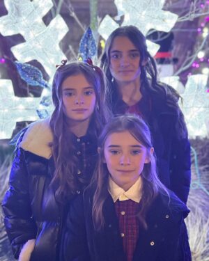 Carina Battrick Instagram - “The thing about trains ... it doesn’t matter where they’re going. What matters is deciding to get on.”— Conductor, “The Polar Express”

#holiday #sisters #christmastree #model #ralphlauren #happyholidays #adorable #cutenessoverload #igkids #fashion #holidayfashion #style #stylishtrends #stylekids #pattern #red #brunette #blondehair #styletrends #fashionkids #kidsholiday #stripes #santa #gifts #happyholidays #christmas2023 #holidaymagic #love #sisterlove #christmasdress #christmaseveboxes