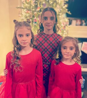 Carina Battrick Instagram - Christmas is surrounded by love, joy, and hope. Pass along this message to everyone to spread the light of this wonderful holiday.

#holiday #sisters  #christmastree #model #ralphlauren #happyholidays  #adorable #cutenessoverload #igkids #fashion #holidayfashion #style #stylishtrends #stylekids #pattern #red #brunette #blondehair #styletrends #fashionkids #kidsholiday  #stripes #santa #gifts #happyholidays #christmas2022 #holidaymagic #love #sisterlove #christmasdress #christmas