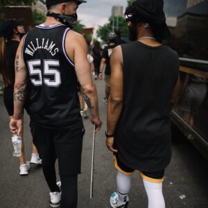Carl Lentz Instagram - FAITHFUL FRIEND FRIDAY.. Its easy to take great things in this life, for granted.  Especially in relationships, we tend to give attention and time to what is a problem and don’t adequately thank or acknowledge people in our lives that ARE ACTUALLY HELPFUL AND CONSISTENT! Birthdays and holidays cant be the only time we let ppl know they are loved.  I think #faithfulfriendfriday should be a thing.  So today, I want @anthonypjdavis to know how much I love him! The first 3 people I met when we landed in Brooklyn over 10 years ago were @deeveekashi @djclue (who I thought was R&B legend Ginuwine, initially) and @anthonypjdavis in that order.  Thankfully all 3 are still family to me and PJ is one of the most loyal, low maintenance, creative, deeply compassionate people I have ever known. He is “true New York” born and raised in QUEENS and has taught me, “true VIRGINIA” so much about this city and the people in it over the years. He also saved my life one night at a club, but that story is for another day! Thank you PJ, for being a faithful friend. I love and appreciate you and this family is better because of you.. 
If you have a faithful friend, tag them on this, call them, thank them for being just that. Life is way to short, to withhold thanks and appreciation from anybody..
#occupyallstreets 
#faithfulfriendfriday
OH ALSO!!!
Thanks to @michellespalafox the legend for capturing these photos from a special day where we marched for Peace and said things like “BLACK LIVES MATTER”. You know, the sentence that means “BLACK LIVES MATTER” and is not owned by any particular group or organization, perfectly reasonable and logical to say, no matter how many people try to convince you that somehow saying this sentence makes you a marxist endorsing, anti police, left leaning liberal loving, demonically powered and politically motivated activist pseudo warrior.  It does not.  Those people have always been wrong, and saying “BLACK LIVES MATTER” will always matter. #blacklivesmatter
