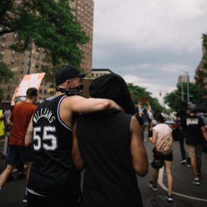 Carl Lentz Instagram - FAITHFUL FRIEND FRIDAY.. Its easy to take great things in this life, for granted.  Especially in relationships, we tend to give attention and time to what is a problem and don’t adequately thank or acknowledge people in our lives that ARE ACTUALLY HELPFUL AND CONSISTENT! Birthdays and holidays cant be the only time we let ppl know they are loved.  I think #faithfulfriendfriday should be a thing.  So today, I want @anthonypjdavis to know how much I love him! The first 3 people I met when we landed in Brooklyn over 10 years ago were @deeveekashi @djclue (who I thought was R&B legend Ginuwine, initially) and @anthonypjdavis in that order.  Thankfully all 3 are still family to me and PJ is one of the most loyal, low maintenance, creative, deeply compassionate people I have ever known. He is “true New York” born and raised in QUEENS and has taught me, “true VIRGINIA” so much about this city and the people in it over the years. He also saved my life one night at a club, but that story is for another day! Thank you PJ, for being a faithful friend. I love and appreciate you and this family is better because of you.. 
If you have a faithful friend, tag them on this, call them, thank them for being just that. Life is way to short, to withhold thanks and appreciation from anybody..
#occupyallstreets 
#faithfulfriendfriday
OH ALSO!!!
Thanks to @michellespalafox the legend for capturing these photos from a special day where we marched for Peace and said things like “BLACK LIVES MATTER”. You know, the sentence that means “BLACK LIVES MATTER” and is not owned by any particular group or organization, perfectly reasonable and logical to say, no matter how many people try to convince you that somehow saying this sentence makes you a marxist endorsing, anti police, left leaning liberal loving, demonically powered and politically motivated activist pseudo warrior.  It does not.  Those people have always been wrong, and saying “BLACK LIVES MATTER” will always matter. #blacklivesmatter