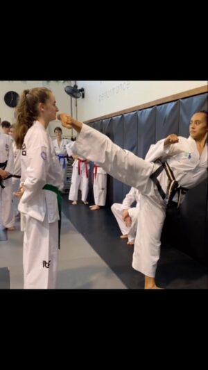 Carl Van Roon Instagram - Side kick 🔪 #sharp #focus #sidekick #vanroonmartialarts #taekwondo #karate #mma #kickboxing