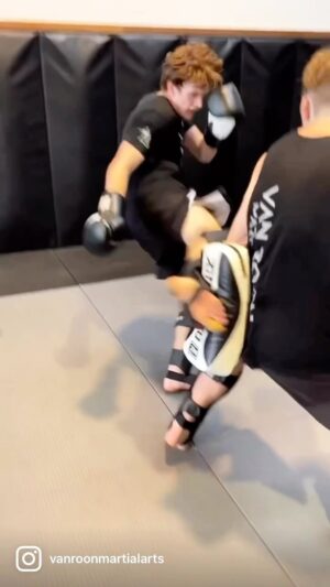Carl Van Roon Instagram - Mixing targets, levels, angles, stances and counters ✌🏻 #vanroonmartialarts #kickboxing #mma #karate #taekwondo