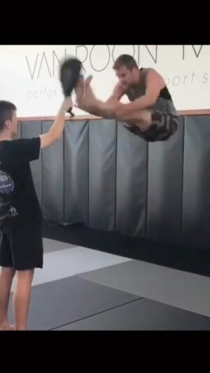 Carl Van Roon Instagram - Jumping kicking #vanroonmartialarts #taekwondo #kickboxing #karate #mma
