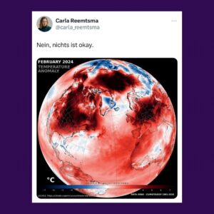 Carla Reemtsma Instagram - Selten lagen Klimakrisenrealität und Klimapolitik so weit auseinander wie in diesen Tagen. Jeder Temperaturrekord und jede neue fossile Investition machen klar: Business-as-usual ist keine Option mehr. Change is needed. And so are you 💕