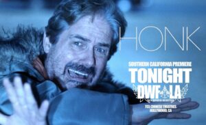 Carlee Baker Instagram - IT’S HERE! The Southern California Premiere of HONK, as part of the 27th @danceswithfilms, at Hollywood’s legendary @chinesetheatres, tonight at 11:45pm.

Starring Zach Galligan 
@zwgman

The voice of Carlee Baker 
@thecarleebaker 

And Tyler Mane as The Driver 
@therealtylermane

Written and directed by Charles de Lauzirika
@lauzirika 

Produced by Jeremy Emerman, Charles de Lauzirika, Renae Geerlings, Carlee Baker
@theironmermaidfilms 
@lauzirika 
@renaegeerlings 
@thecarleebaker 

Director of Photography - Kyle Deitz
@kyledeitz 

Editors - Charles de Lauzirika, Marc Pilvinsky
@lauzirika 
@marcpilvinsky 

Music - Justin Burnett
@justincaineburnett 

Sound Design - David Acord
@manchovy 

Visual Effects - DJ Shea
@3ddj 

Screening and ticket info at the DWF link in our bio!