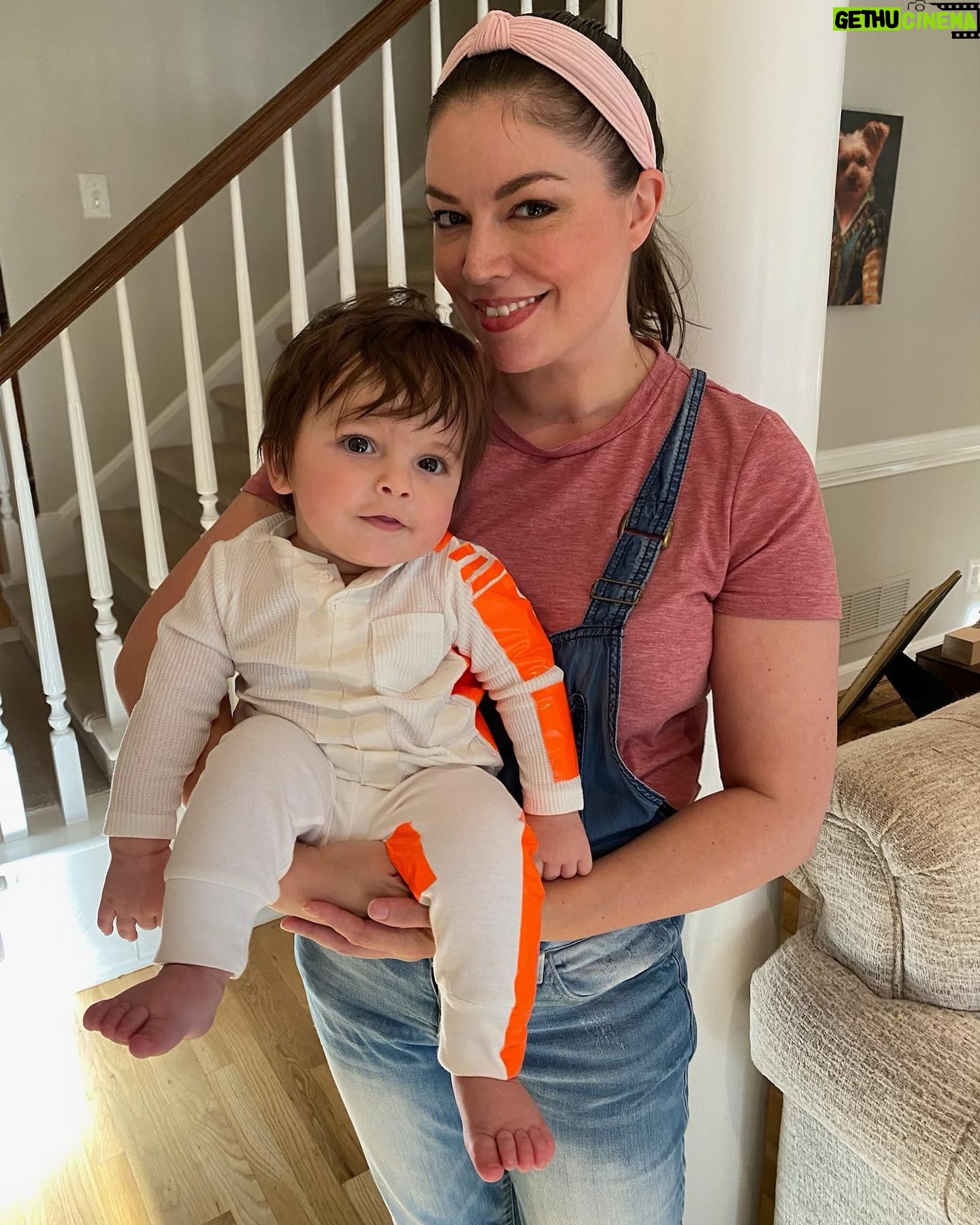 Carlee Baker - 102 Likes - This Halloween I went as the love of Beckett’s life - @msrachelforlittles 💙 and he went as a DIY Cassian Andor on Narkina 5 — you know, every baby’s dream costume 😂 #andor #cassianandor #msrachel