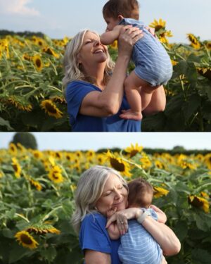 Carlee Baker Instagram - Spent some time in the sunflower field at @greggfarmpeaches this weekend - it was magical! 🌻🌻🌻