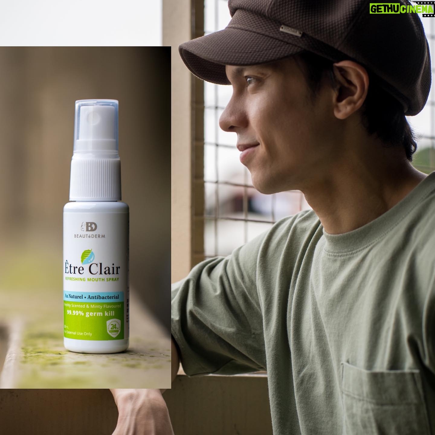 Carlo Aquino - 3 Likes - Breath smelling fresh, anywhere, everywhere..
#BEAUTeDERM
#BeautédermsÊtreClair
#EtreClair
#MouthSpray
#instantfreshbreath