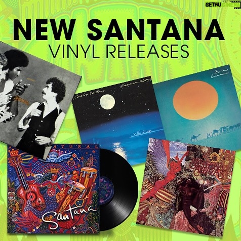 Carlos Santana - 2.7K Likes - From Team Santana: Stop by the Santana store and check out all of the Santana Vinyl. Recently, “Inner Secrets” and “Havana Moon” were re-released with limited color vinyl. “Abraxas”, “Supernatural” and so many other great albums are available. Link in bio. https://santana-online-store.myshopify.com/collections/vinyl