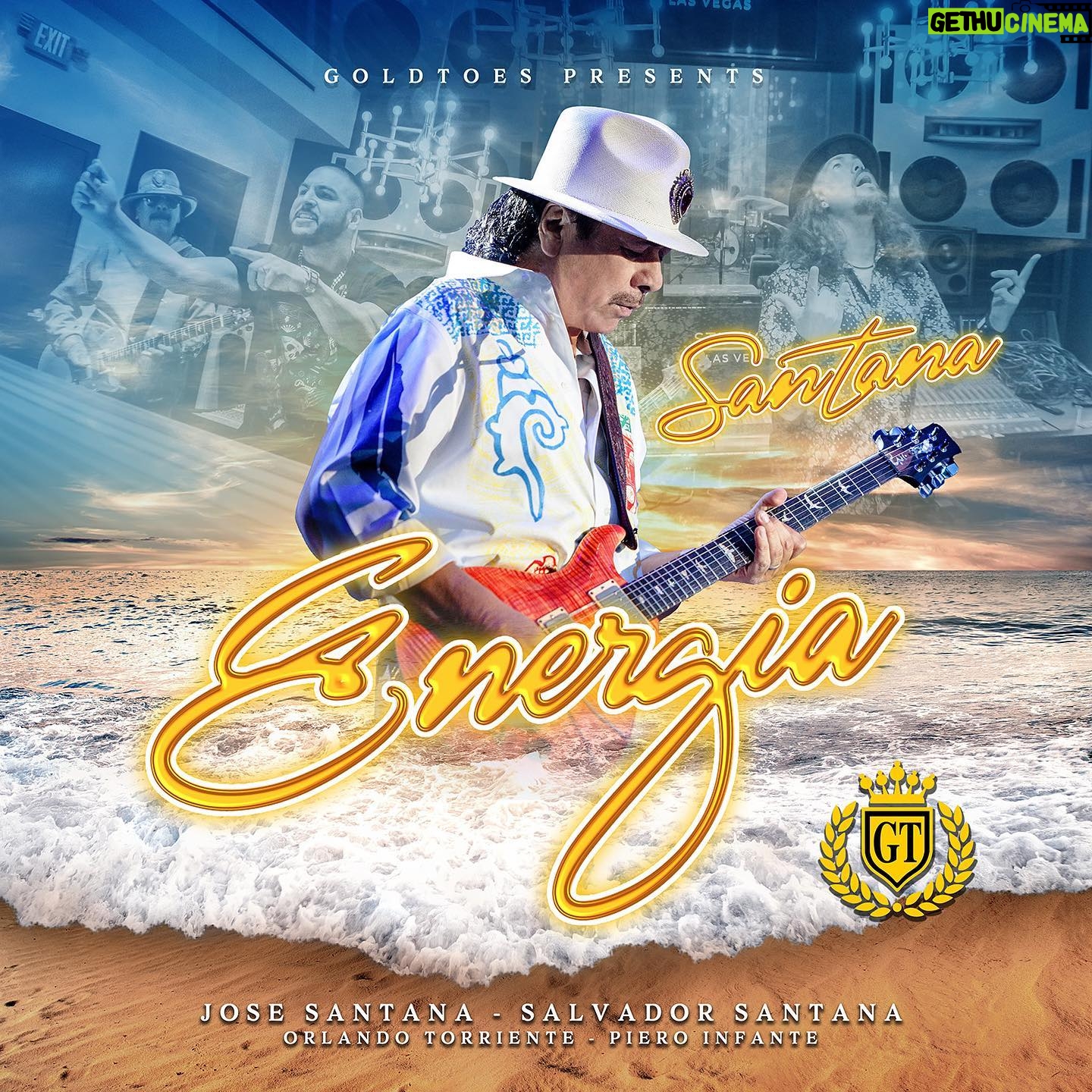 Carlos Santana - 3K Likes - 🎶ENERGIA🎶 a divinely architected journey between @carlossantana @salvadorsantanamusic & @josesantana_official1
Thank you for being a part of our Energia!🙏🏽
Now available on all digital platforms.
Cover artwork @650malo70