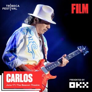 Carlos Santana Instagram - We’re excited to announce that "Carlos" will be included as an official selection of #Tribeca2023! 🎉 
 
The film will premiere at the Beacon Theatre
on June 17th. Tickets go on sale 5/2 at https://tribecafilm.com/festival.
See you there! @tribeca