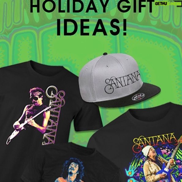Carlos Santana - 2.6K Likes - From Team Santana: The Holiday Sale in the Santana Store has begun. Check out the great gift ideas for the Santana fan in your life. Link in bio. #santana #carlossantana