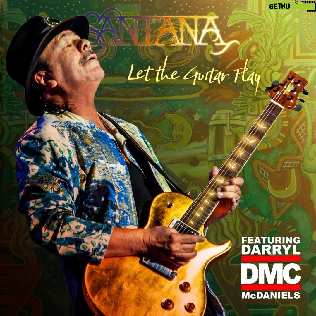 Carlos Santana - 4.6K Likes - Pushing musical boundaries and extending his musical legacy for a new generation, Santana is proud to share “Let The Guitar Play” featuring @rundmc ‘s, Darryl “DMC” McDaniels.
Through a blossoming collaboration with Producer’s Lino Nicolosi, Team Nicolosi & @officialnarada , “Let The Guitar Play” reimagines Carlos’ track “Song for Cindy” With three different mixes - the Radio Version, The Soul Radio Version,
and the 70’s Version. Run DMC’s, Darryl “DMC” McDaniels lays down a poetic rap that exudes positivity that Carlos uses this as a springboard to soar.
Check it out!”