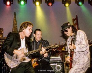 Carlos Santana Instagram - Repost from @bobweir
•
March of 1997, bringing the music to The Bammies stage with Tommy Castro and Carlos Santana. What a time! 📸: @MinkinPhotography
-
 # #santana
 #carlossantana