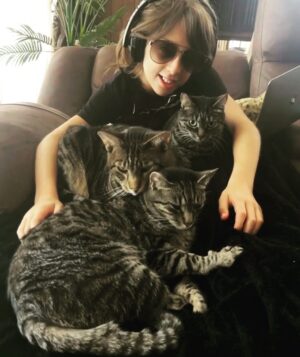 Carlton Elizabeth Instagram - 5/13/11 A Friday 13th Birthday Baby 🖤 I can’t believe this purfect little creature is 12 years old.  You take my breath away Cross, so proud of the truly beautiful n empathetic soul that u r. I Fucking Love you n Thku for choosing me🖤Blessed Be 🌛🌕🌜