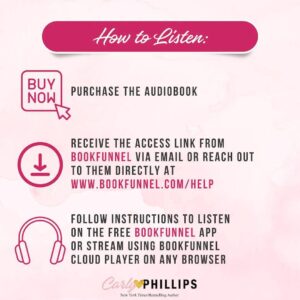 Carly Phillips Instagram - 𝐊𝐈𝐍𝐆𝐒𝐓𝐎𝐍 𝐅𝐀𝐌𝐈𝐋𝐘 𝐁𝐔𝐍𝐃𝐋𝐄 is now available in AUDIOBOOK!
Narrated by: Mackenzie Cartwright & Connor Crais

Get 𝙉𝙄𝙉𝙀 𝙛𝙪𝙡𝙡-𝙡𝙚𝙣𝙜𝙩𝙝 𝙧𝙤𝙢𝙖𝙣𝙘𝙚 𝙖𝙪𝙙𝙞𝙤𝙗𝙤𝙤𝙠𝙨 for 𝟑𝟓% 𝐎𝐅𝐅!! This bundle discount offer is exclusive to my store and the lowest price you’ll find online!

👉 Purchase your Audiobooks
💌 Get your Instant Access Link via Email from BookFunnel 
🎧 Listen in Free BookFunnel App or in Browser on any Device! 

Meet the billionaire Kingston siblings, high powered men and women at the forefront of their industries. Stack up your digital to-be-read pile with these nine sexy romances intertwining the Kingston and Dare families.

𝐆𝐫𝐚𝐛 𝐲𝐨𝐮𝐫𝐬 𝐧𝐨𝐰! 👇
LINK IN BIO!

#audiobooks #audiobookbundle #carlyphillips #romance #romancebooks #romancereaders #romancerecs #bookish #bookworm #booklover #bookaddict #bookstagram