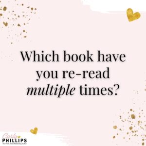 Carly Phillips Instagram - 𝐂𝐚𝐫𝐥𝐲'𝐬 𝐐𝐮𝐞𝐬𝐭𝐢𝐨𝐧 𝐨𝐟 𝐭𝐡𝐞 𝐖𝐞𝐞𝐤 🤔 💭

𝙒𝙝𝙞𝙘𝙝 𝙗𝙤𝙤𝙠 𝙝𝙖𝙫𝙚 𝙮𝙤𝙪 𝙧𝙚-𝙧𝙚𝙖𝙙 𝙈𝙐𝙇𝙏𝙄𝙋𝙇𝙀 𝙩𝙞𝙢𝙚𝙨?
Let me know the title and author in the comments below. 👇

#carlyphillips #romance #romancebooks #romancereaders #romancerecs #bookish #bookworm #booklover #bookaddict #bookstagram