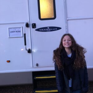 Carmel Laniado Instagram - Throwback to when I first saw my trailer on #dolittle on my first day!!! ❤️
