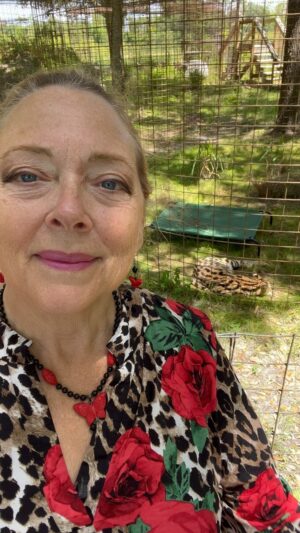 Carole Baskin Instagram - Bigcatrescue.org/hutch #serval, Savannah at, #carolebaskin