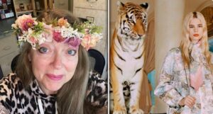Carole Baskin Instagram - I don't know anyone in the animal protection community who believes a sign off by American Humane means anything.  You can also tell from the still photo image that it is the same tiger both on the floor and on the piano.  Just look above the right eye at the stripes and they match perfectly.  Now, all my Saber Toothed Sleuths, help me match up this tiger's stripes until we find out who the creep is that is pimping out this youngster.  I'm guessing the cat is about a year old or less, and will be seen in a number of other photo shoots until he or she becomes an adult.  You can bet Gucci won't rat out the provider, but we can together and I'm also betting the public will be aghast at how this poor cat lives when it isn't being used for profit.  Ready, set, go! 

Read the full article at this link: 
https://au.lifestyle.yahoo.com/carole-baskin-slams-gucci-tiger-campaign-worst-possible-message-030021017.html